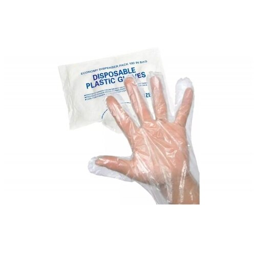Перчатки полиэтиленовые, размер L, 100 шт, 50 упаковок