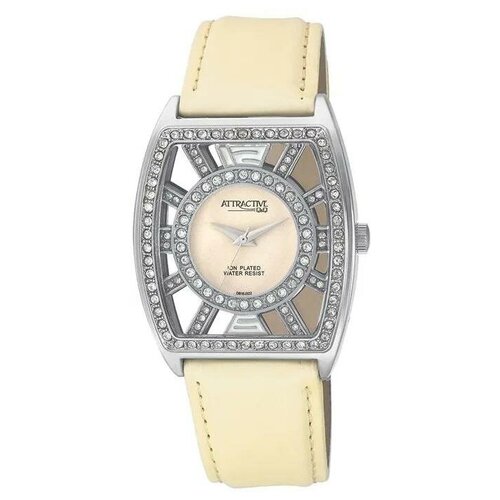 фото Наручные часы q&q японские часы q&q db15j322y женские, бежевый