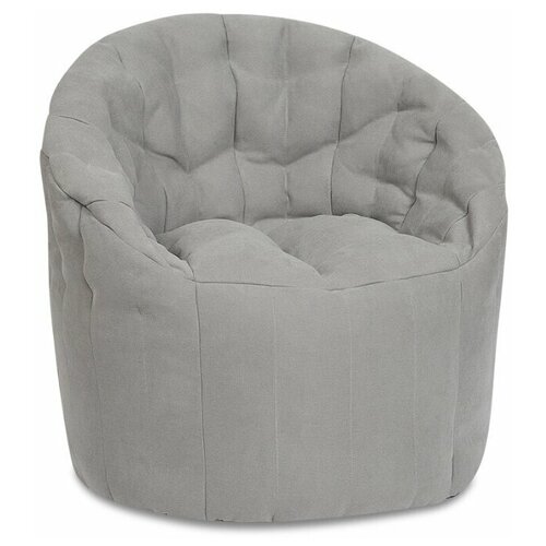 фото Бескаркасное кресло порту, микрошенилл, серый, delicatex