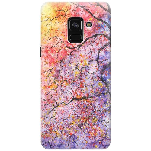 фото Re:paчехол - накладка artcolor для samsung galaxy a8+ (2018) с принтом "лето в ветках"