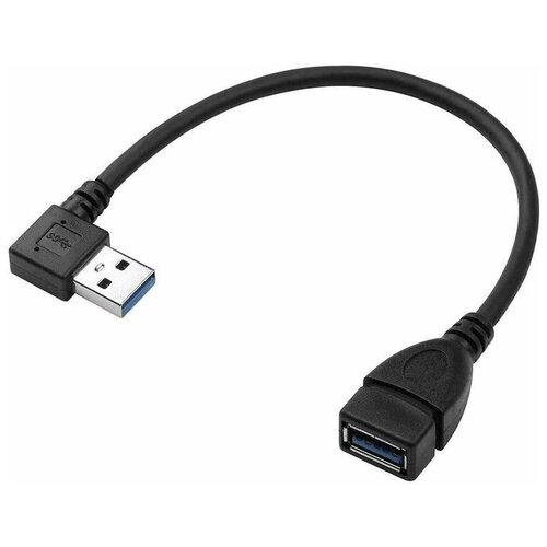 Кабель адаптер угловой USB 3.0 M-F KS-is (KS-402O) левый адаптер ks is ks 725 otg usb f usb с m 3 1