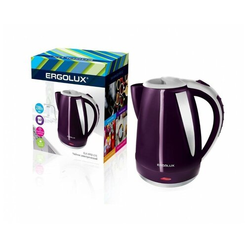 Электрочайники и термопоты ERGOLUX ELX-KP02-C15 фиолетово-серый 18л 376900₽