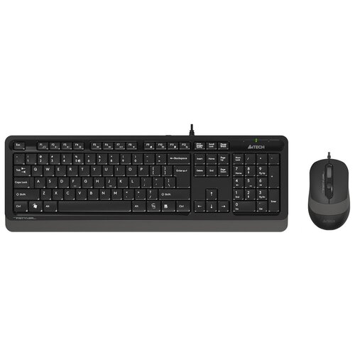 Набор периферии A4Tech Fstyler F1010 черный/серый комплект клавиатура мышь a4tech fstyler f1010 black blue