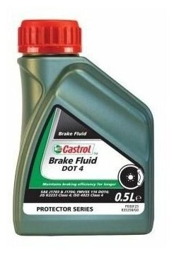 Жидкость тормозная Castrol BRAKE FLUID DOT 4 500мл 15036C