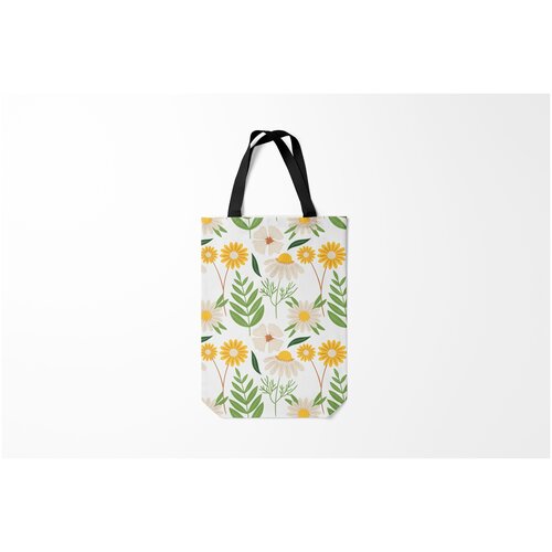 фото Сумка-шоппер / 31х42 см / популярные иллюстрации / листья цветы и burnettie