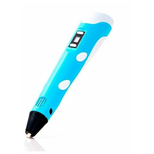 3д ручка с LCD дисплеем (Голубая)