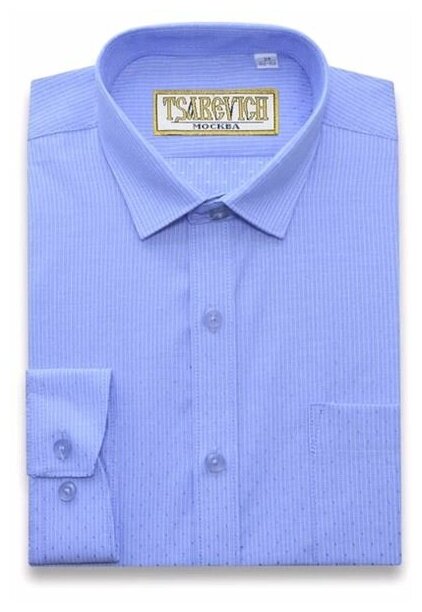 Школьная рубашка Tsarevich, размер 122-128, голубой
