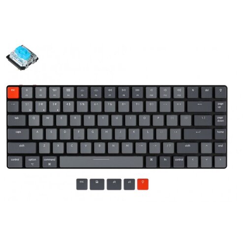 Клавиатура игровая Keychron K3, 84 клавиши, White LED подстветка, Blue Switch