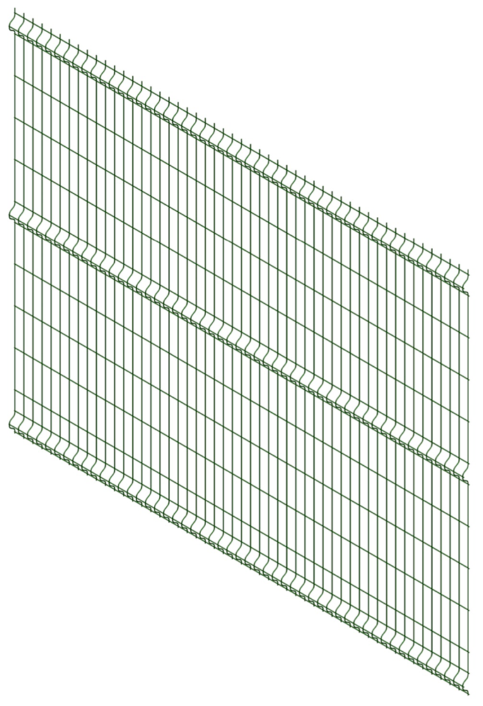  заборная 3D Панель 2530х1530 мм, Ограждение 3Д забор окрашенный .