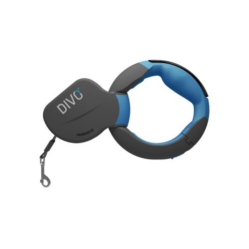 Divo Рулетка-ремень DIVO с автоматической системой торможения и эргономичной расстегивающейся ручкой для собак до 50кг 35м синяя DV1 L BLU 052 кг 5628₽