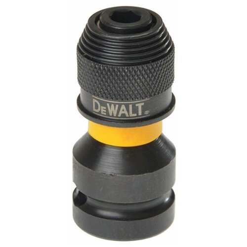 Адаптер для ударных гайковертов шестигранник 1/4”F - квадрат 1/2”F DEWALT DT7508 адаптер dewalt dt7512 для ударного гайковерта внутренний шестигранник 1 4 дюйма внешний квадрат 1 2 дюйма