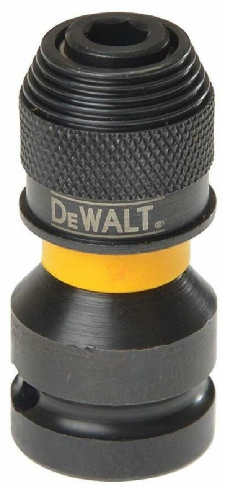 Адаптер для ударных гайковертов шестигранник 1/4”F - квадрат 1/2”F DEWALT DT7508