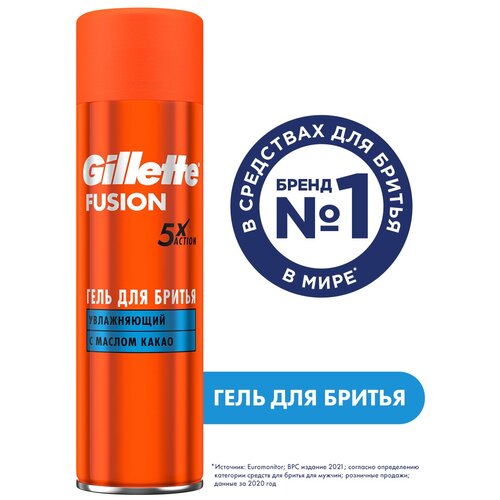 Гель для бритья Gillette Fusion5 Ultra Moisturizing, увлажняющий, для комфорта кожи во время бритья