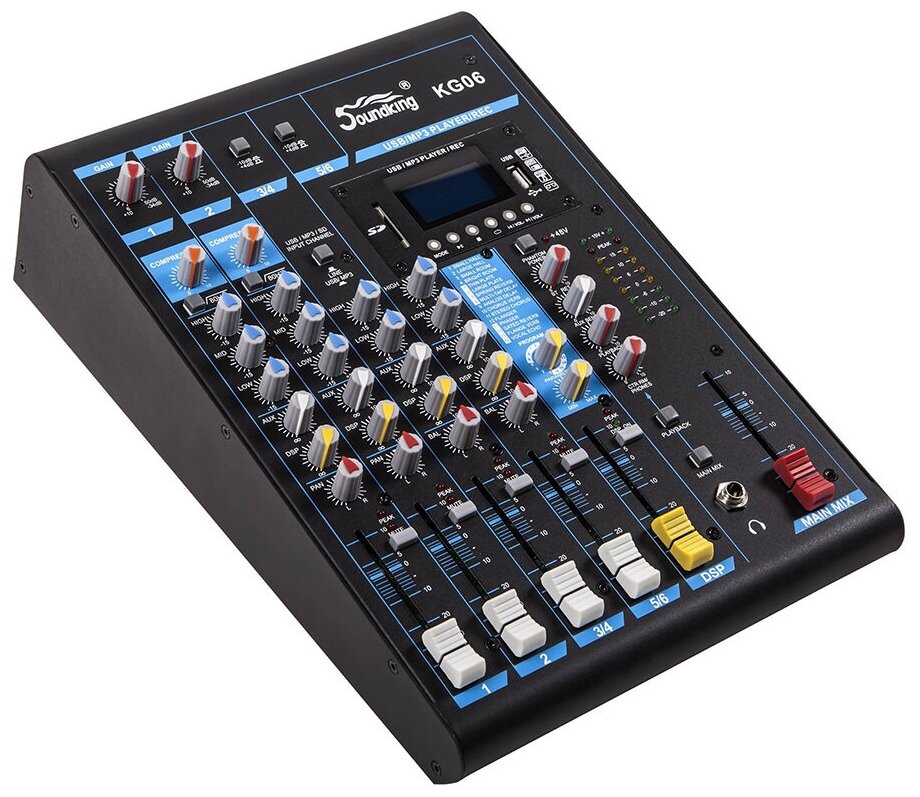 Микшерный пульт, 6 каналов, Soundking KG06