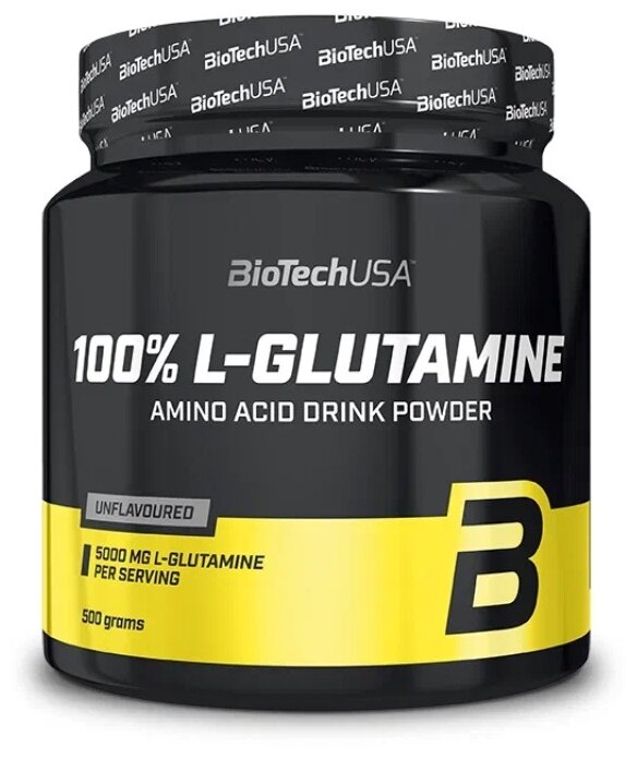 BioTechUSA 100% L-Glutamine 500 гр., нейтральный