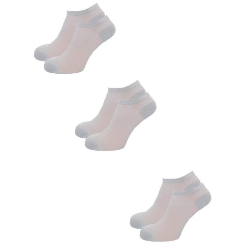 фото Мужские носки lorenzline, 3 пары, укороченные, износостойкие, размер 40/43, серый