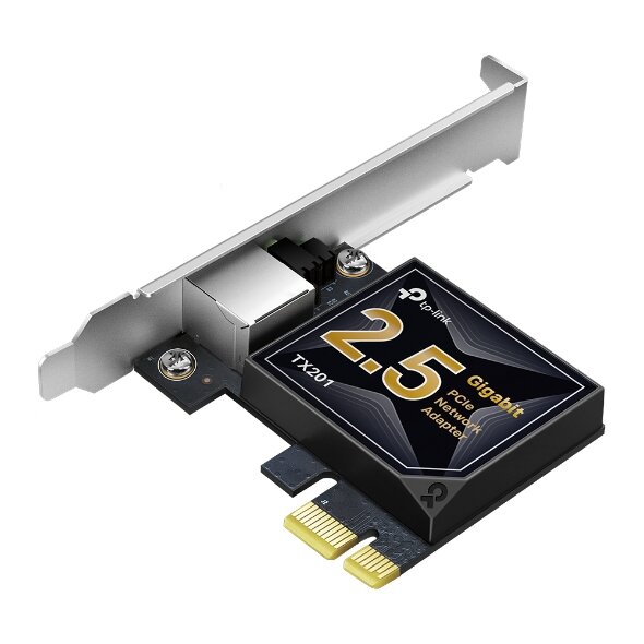 Сетевая карта TP-LINK TX201 1xRJ-45, 2.5 Гбит/с, PCI-Ex1 (TX201)