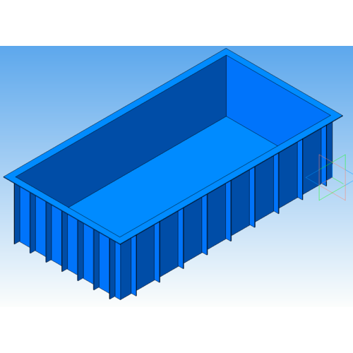 Емкость для рыб 5,95*5,95*1,2м (прямоугольная)