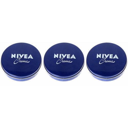 Крем для лица и тела Nivea Creme Универсальный увлажняющий, 75 мл, 3 шт.