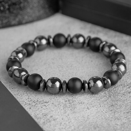 фото Браслет, гематит, шунгит, черный россия