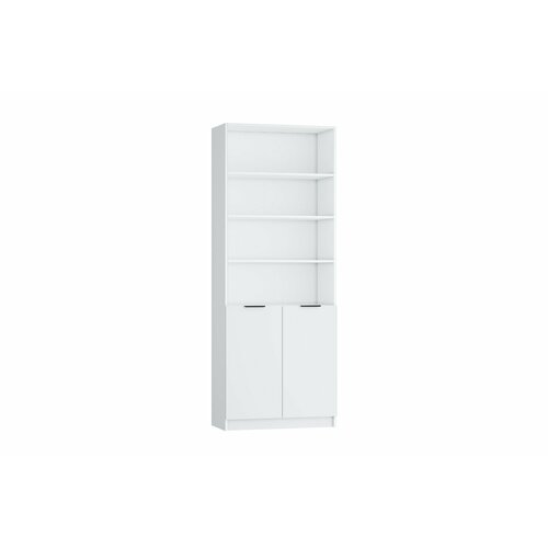 Шкаф Лигия с открытыми полками и дверями 800-400-2100 белый