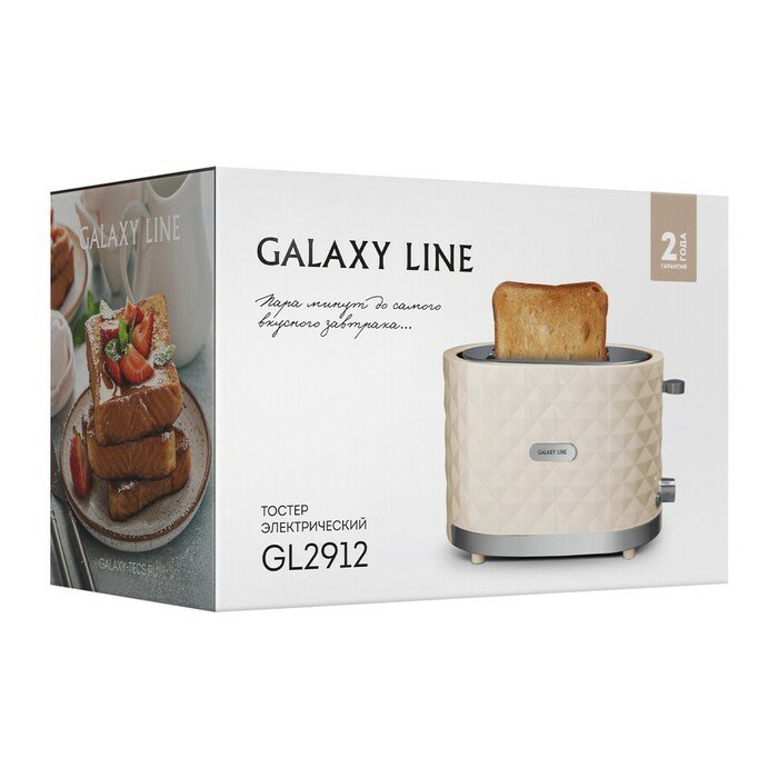 Тостер Galaxy GL 2912 бежевый - фотография № 5