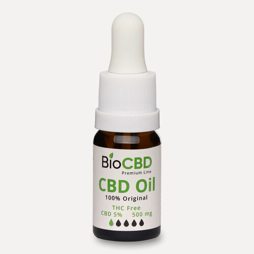 Изображение товара CBD масло "BioCBD" Изолят, Конопляное масло КБД: 500мг 5% 10мл