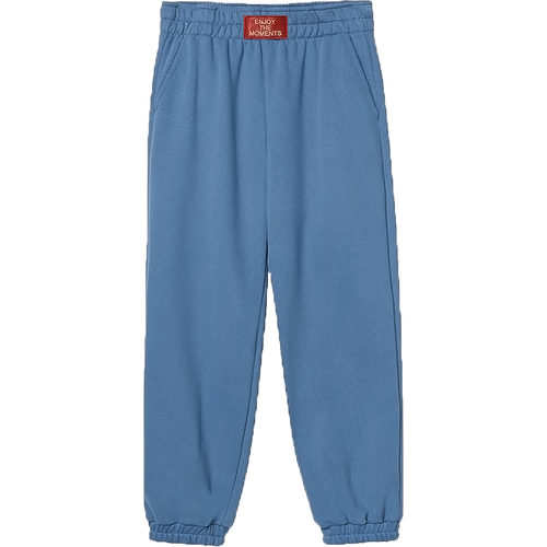 Школьные брюки  Bell Bimbo, демисезон/лето, спортивный стиль, пояс на резинке, размер 152, голубой