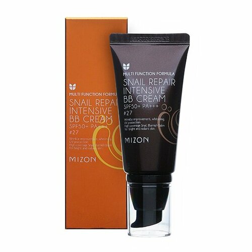 MIZON BB-крем с экстрактом муцина улитки Intensive BB Cream SPF50+ РА+++, 50 мл bb крем с экстрактом муцина улитки intensive bb cream spf50 ра 21 50 мл