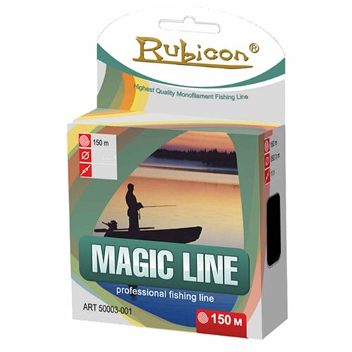 Монофильная леска для рыбалки RUBICON Magic Line 150 м 0,18 мм (multicolor)