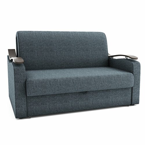 Раскладной диван аккордеон Версаль темно-серый 130