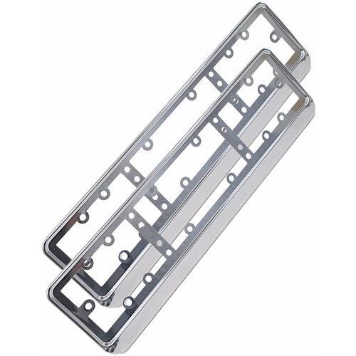 Рамка хром номерного знака комплект нержавеющая сталь 2шт 1044₽