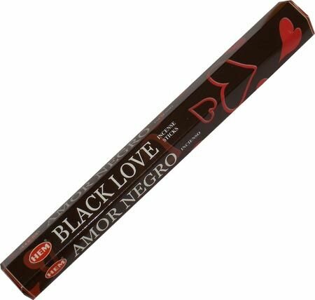 Hem Incense Sticks BLACK LOVE (Благовония черная любовь, Хем), уп. 20 палочек.