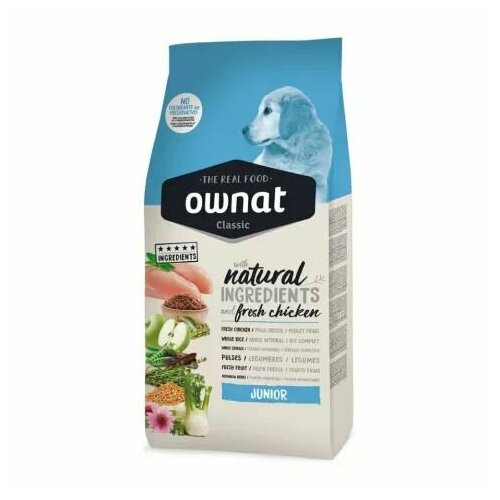 Ownat Junior Classic Сухой корм для щенков, с курицей, 4 кг