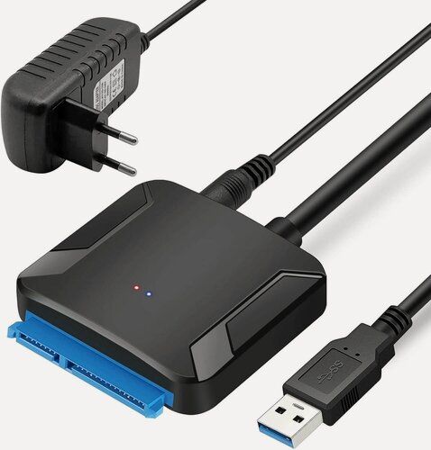 Изображение товара Адаптер SATA-USB 3.0 с блоком питания для подключения HDD 3.5/2.5 и SSD