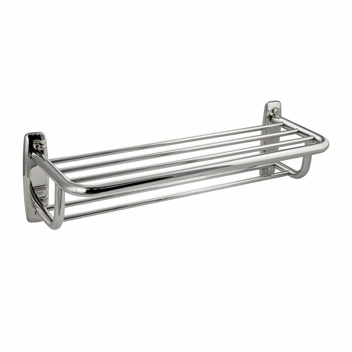 Полка для полотенца BRIMIX 10545 хром с опорой двойная 600 х 220 х 190 мм