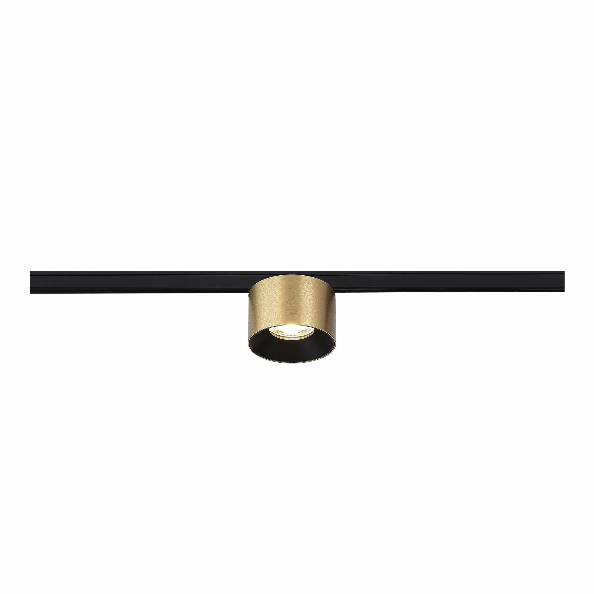 ST LUCE Светильник встраиваемый трековый, латунь, черный, SUPER5, LED, 5W, ST669.336.05