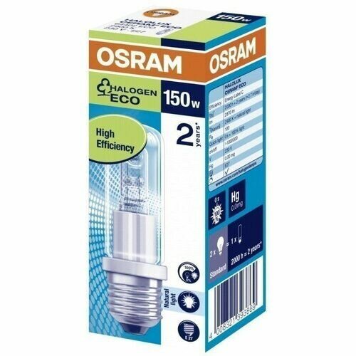 Лампа галогенная 64402 ECO HALOLUX CERAM 150W 230V E27 прозрачная Osram (4008321393869)