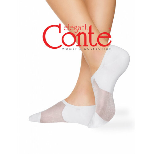 фото Носки conte active ультракороткие, размер 27(40-41), белый