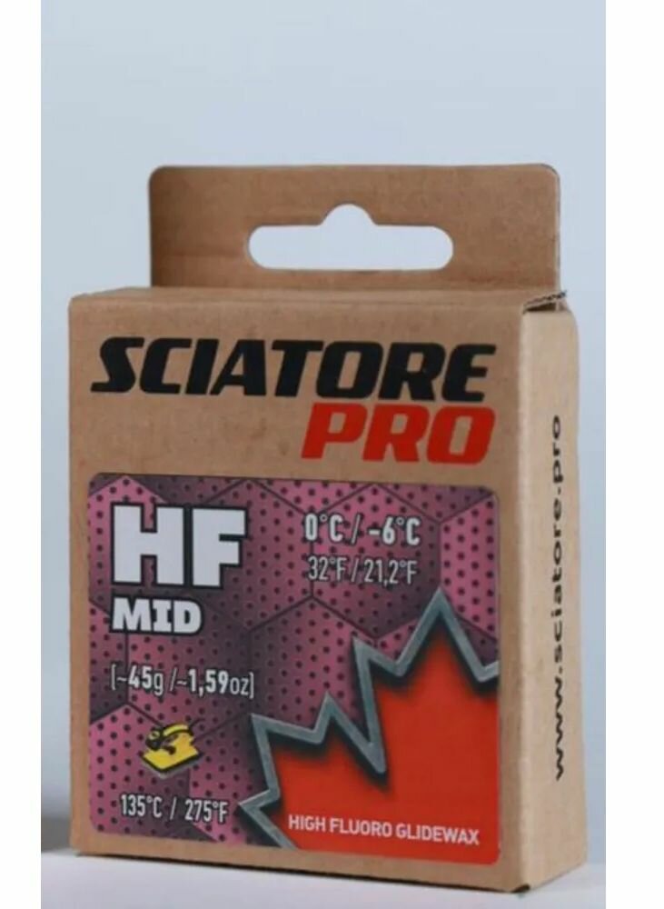 Парафин лыжный Sciatore HF Mid (0/-6) 45г