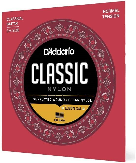 D'ADDARIO EJ27 N 3/4 - Струны для классической гитары