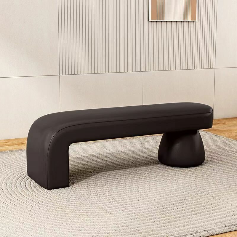 Эксклюзивная банкетка 100х40х45 см из искусственной кожи и велюра