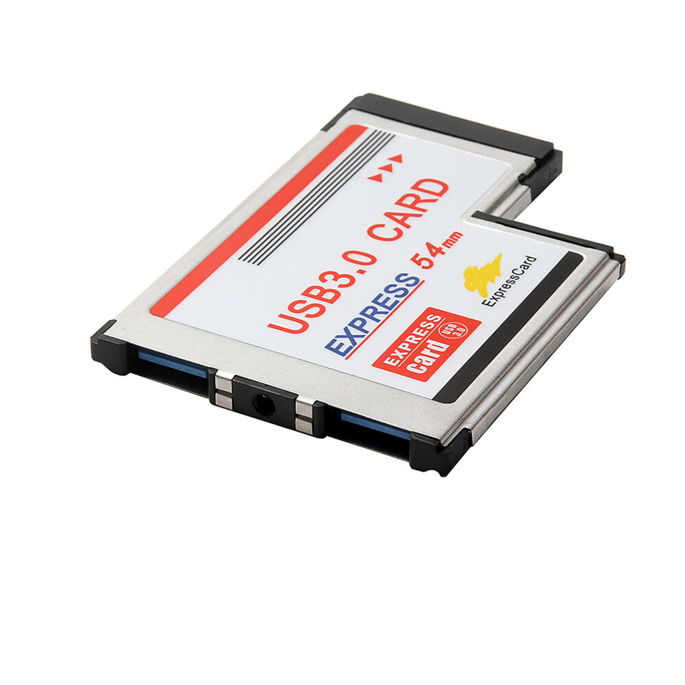 Адаптер ExpressCard 54 мм для ноутбука с чипом NEC, ExpressCard до 2 портов USB 3.0
