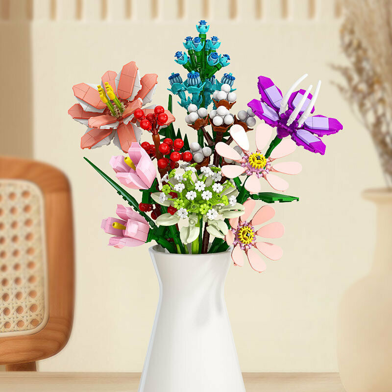 Ваза для конструктора серии "Флорист", бежевый без горловины — фото 1