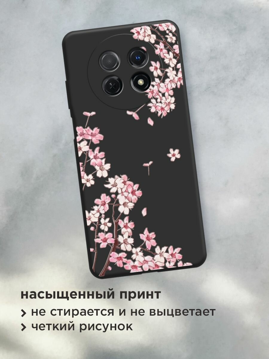 Чехол на Huawei Nova Y91 / Хуавей Нова Y91 с принтом "Ветви сакуры 5" — фото 1