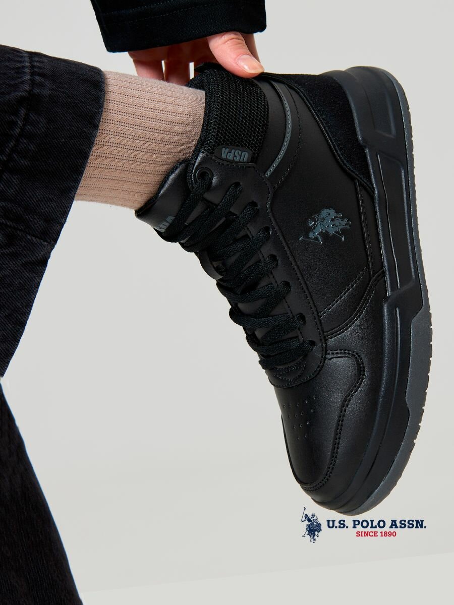 Ботинки U.S. POLO ASSN., размер 39, черный матовый