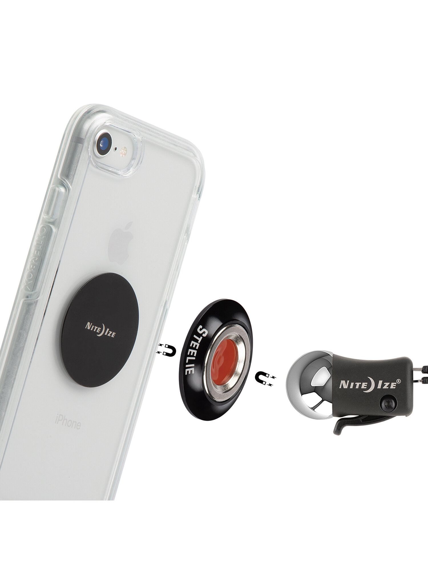 Магнитный держатель для смартфона Nite Ize Steelie Orbiter Vent Kit