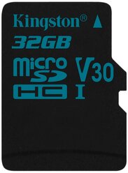 Карта памяти Kingston SDCG2 32 GB, чтение: 90 MB/s, запись: 45 MB/s, адаптер на SD