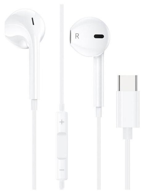 Наушники Celebrat G16, USB Type-C, white