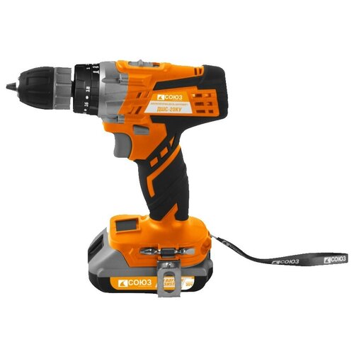 Дрель аккумуляторная ударная СОЮЗ 20 В 1BatterySystem 2 акк 2 Ач кейсДШС-20КУ 599000₽